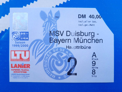 1999 msv duisburg fc bayern - duisburg,