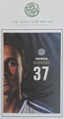 Patrick sussek autogrammkarte - patrick,