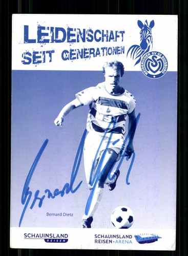 Bernard dietz autogrammkarte - bernard,