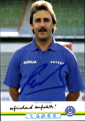 Autogrammkarte trainer uwe - trainer,