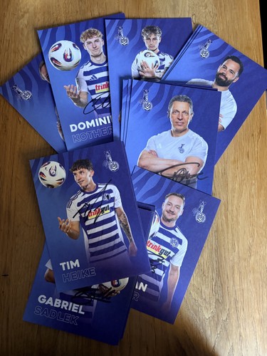 Tlg autogrammkarte set - 25,