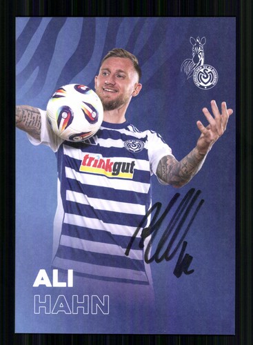 Ali hahn autogrammkarte - ali,
