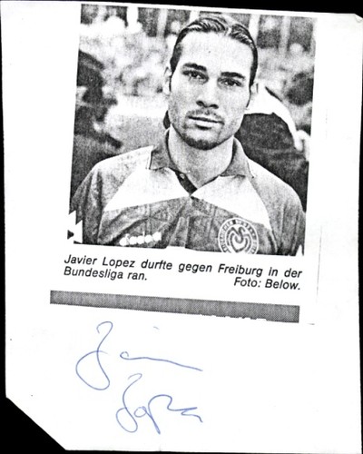Autogrammkarte fußballer - autogrammkarte,