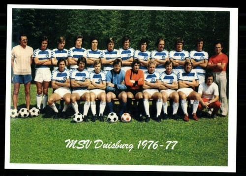 Msv duisburg mannschaftskarte - duisburg,