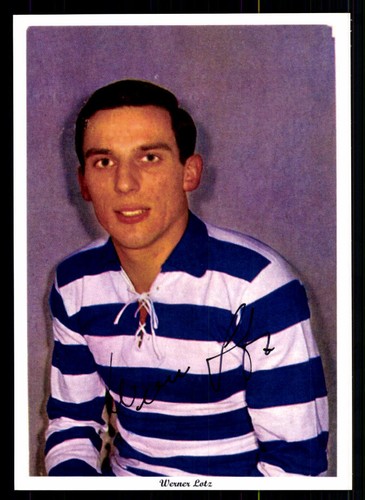 Werner lotz autogrammkarte msv - werner,