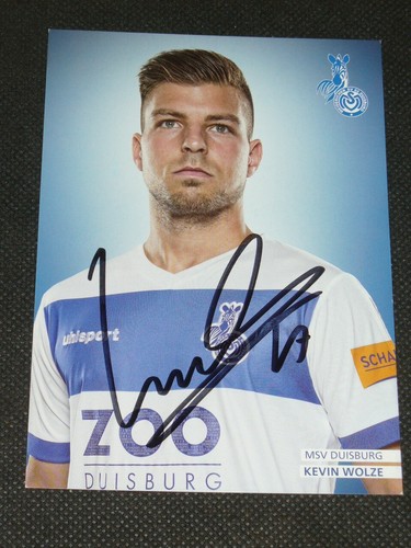 Kevin wolze autogrammkarte - kevin, wolze-